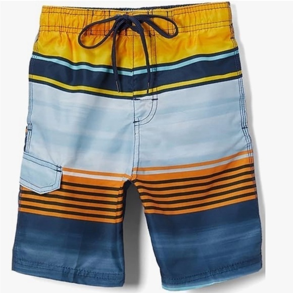 Kanu Surf Other - Kanu Surf Boys' Avalon Quick Dry UPF 50+ Beach Swim Trunk. Navy/orange. 3T